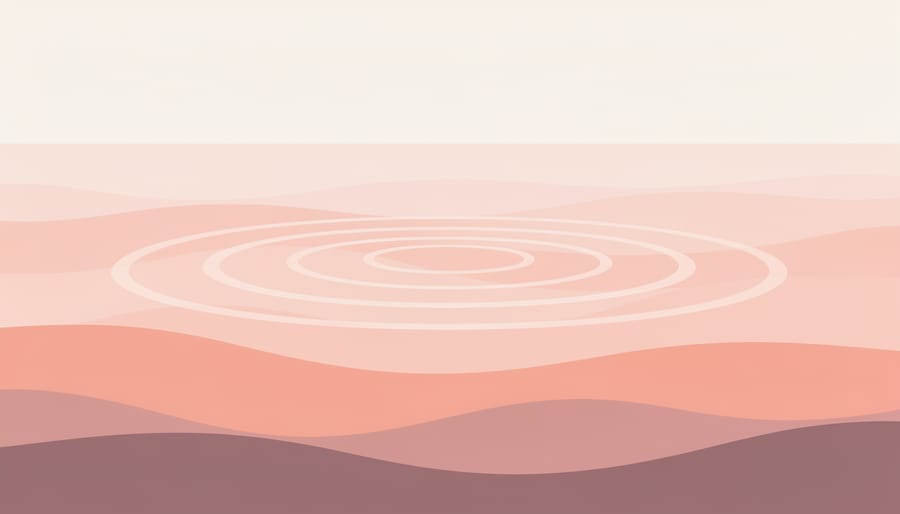 Close-up of rose-pink water texture with shimmering ripples