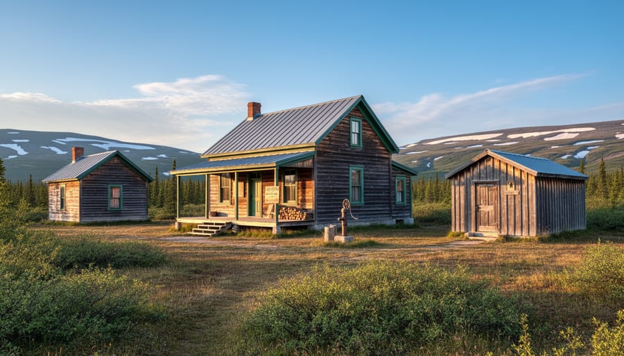 Sweetgrass Station historic ranger station buildings in Wood Buffalo National Park